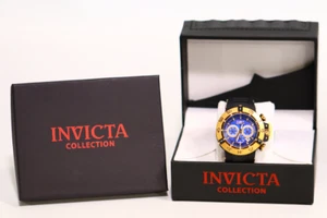 INVICTA Subaqua Men 50mm Stainless Steel + Plastic Gold + Black Blue+Gold dial - Picture 1 of 10