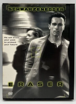 Eraser DVD Arnold Schwarzenegger James Caan James Coburn Free Shipping 1999 Foto 1 de 3