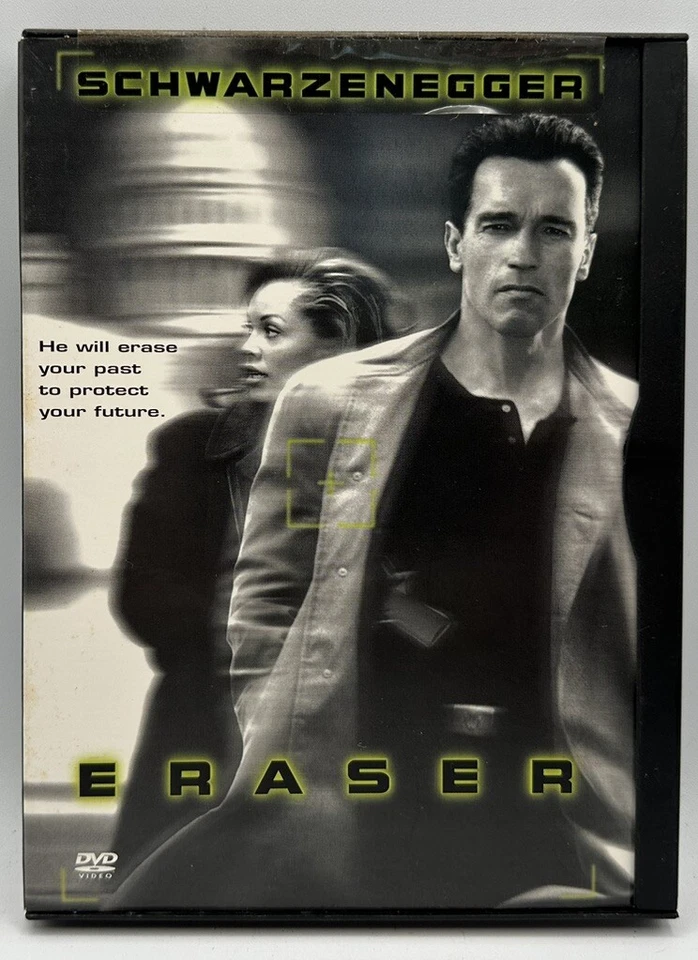 Eraser DVD Arnold Schwarzenegger James Caan James Coburn Free Shipping 1999 - Image 1 of 3
