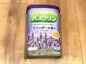 Bathclin Badesalz Lavendelduft 600g (ca.30 Dosen) lindern Müdigkeit - Bild 1 von 12