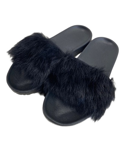 Sandali in pelliccia UGG neri misura: 24 cm US7