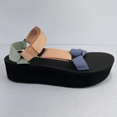 Teva Flatform Universal Platform Sandals Sherbert 1008844 Women's Size 8 NEW - Image 1 of 4