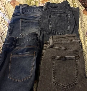 Lot Of Girls Jeans -all 28” Waist Old Navy, D Jeans Etc Preowned Lot 4G - Picture 1 of 9