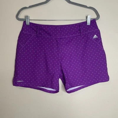 Adidas Adizero Golf Shorts Women’s Size 6 Purple Gray 5”Short Stretch - Image 1 of 4