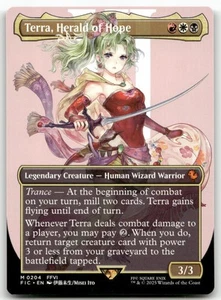 Terra, Herald of Hope (Borderless) 204 MTG M Commander: FINAL FANTASY Near Mint - Picture 1 of 2