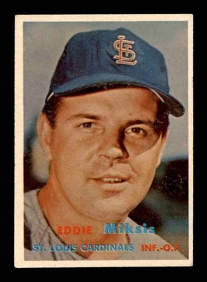 1957 Topps #350 Eddie Miksis   EXMT/EXMT+ X3235689 - Image 1 of 2