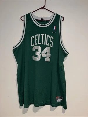 Camiseta deportiva de baloncesto vintage Pierce de los Boston Celtics #34 para hombre talla 4XL Nike cosida Foto 1 de 4