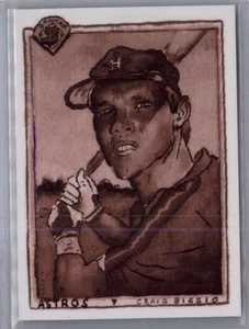 2025 Topps Shoebox Treasures X Andy Friedman Craig Biggio Sepia 46/50 - Picture 1 of 2