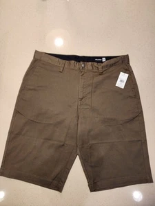Volcom VMonty Stretch 22 Shorts Mushroom Mens Size 34 NWT MSRP $50 - Picture 1 of 4