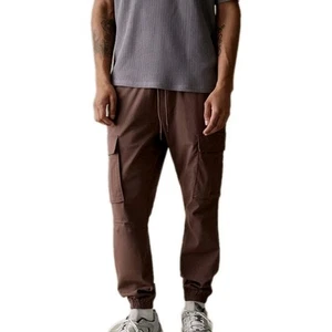 Pacsun Performance Mens Size XL Brown Slim Cargo Jogger Pants - Picture 1 of 11