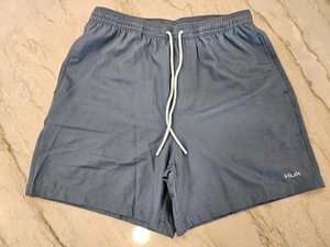 Huk Pursuit Volley Swim Shorts Dark Blue Men's Size S NWOT MSRP $40 - Picture 1 of 11