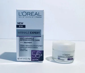 L'OREAL PARIS Anti-Falten Expert 55+ Calcium Intensive Augencreme 0,5 Fl. oz A2 - Bild 1 von 3