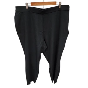 Pantalones al tobillo A New Day negros elásticos tiro alto cremallera lateral talla 20 nuevos con etiquetas - Imagen 1 de 9