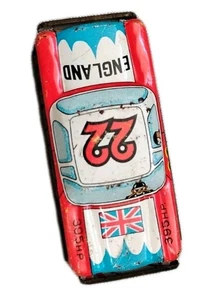 Vintage England #22 Race Car Litho Tin Toy Made In JAPAN 4" Rare Toy Car - Picture 1 of 4