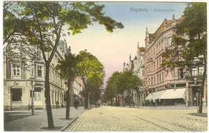 Augsburg, Blick in die Bahnhofstraße 1917 - Picture 1 of 1