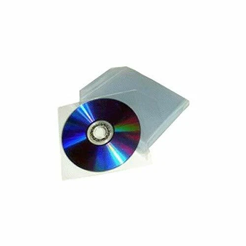 100 bustine per CD e DVD trasparenti in plastica pvc con aletta di chiusura (y7B - Immagine 1 di 1