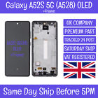 Samsung Galaxy A52s 5g Sm-a528 Oled Lcd Screen Display Touch Digitizer+frame
