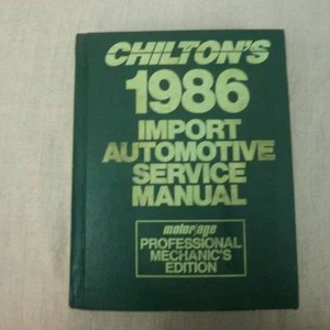 Chilton's 1986 Import Auto Manuale Servizio Meccanica Professionale Ed 1979-1986 - Foto 1 di 9