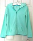 So Girls Micro Fleece Hoody Jacket, Satiny Piping Accent, Size Xl (16) Mint $28
