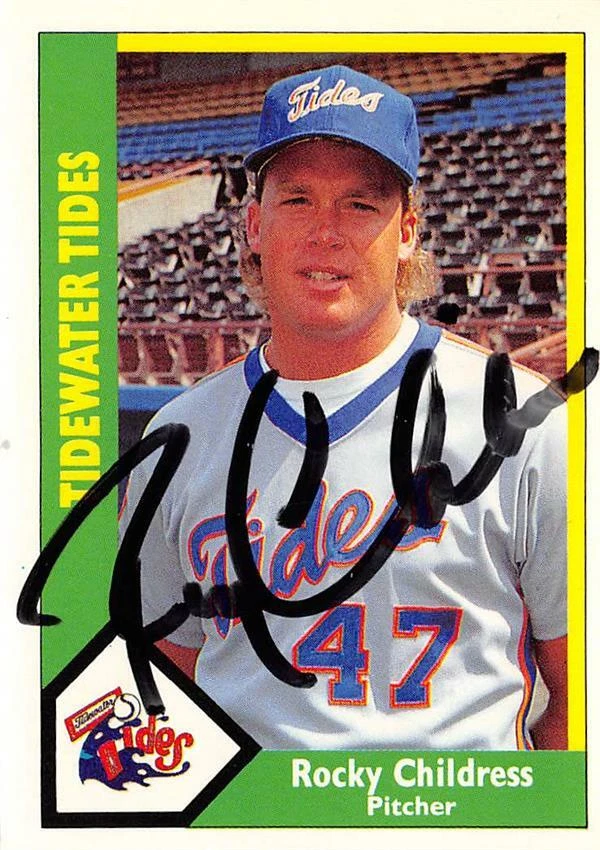 Rocky Childress autographed Baseball Card Mets 1990 CMC Minor League Rookie #354 - Image 1 of 1