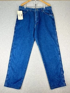 Jeans Wrangler Rugged Wear Uomo 38X32 Blu Relaxed Fit Gamba Dritta (Orlato) - Foto 1 di 14