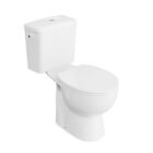 Einteilige Stand-WC ECO | Komplett-Set | WC deckel | Keramik Toilette