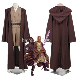 Halloween Star Wars Obi-Wan Kenobi Adult Jedi KnightCostume Cloak Suits Cosplay - Picture 1 of 13