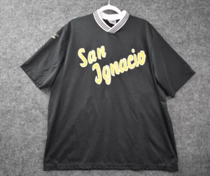 San Ignacio Puerto Rico College Jersey XL Black Yellow Printed Logo Baseball - Picture 1 of 8