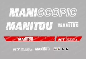 MANITOU MT1233S MANISKOPISCHE AUFKLEBER AUFKLEBER SET - Bild 1 von 1
