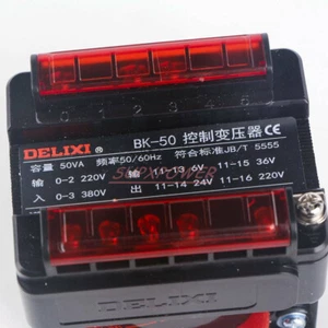 New 1PCs DELIXI Control Transformer BK-50VA 380V/220V to 220V/36V/24V/6V //RS - Picture 1 of 7