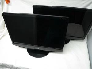 Two 22" Samsung SyncMaster 2232GW Monitors 2ms 3000:1 Dynamic Contrast DVI RGB - Picture 1 of 12