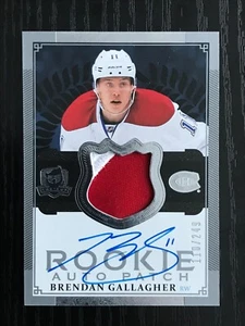 2013-14 THE CUP ROOKIE AUTO PATCH BRENDAN GALLAGHER RC AUTO 2CLR 110/249 - Picture 1 of 2