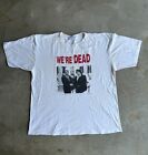 Vintage Richard Nixon & Elvis Presley We’re Dead Double Sided White T-Shirt 