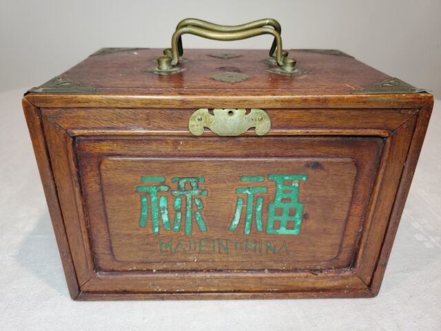 Vintage Mahjong Set, Chinese, Oriental Gaming Case, Late 20th Century, Mah- jongg at 1stDibs