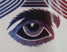 Lot of 3 ~ VINTAGE ODD FELLOWS Grave Memorial FLAGS ~ IOOF ~ FLT~ all seeing eye