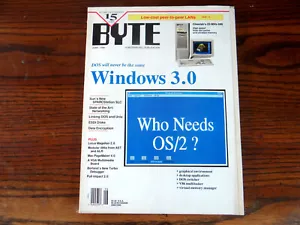 June 1990 Byte Magazine Vol 15, number 6 * Windows 3.0_Networking_Low-Cost Lans - Picture 1 of 8