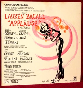 ORIG CAST LP SEALED LAUREN BACALL IN APPLAUSE 1970 ABC ORIG PRESS NOT CUTOUT - Imagen 1 de 2