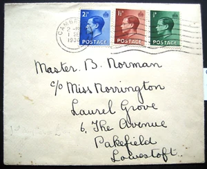 RARE KING EDWARD VIII DEFINITIVE FIRST DAY COVER 1st SEPTEMBER 1936 #00333 - Picture 1 of 3