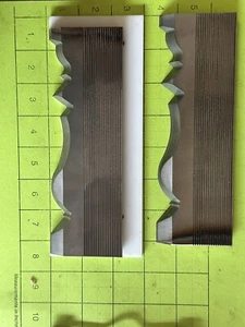 5/16 Corrugated High Speed Steel Molding Knives - Crown Molding Profile - - Picture 1 of 2