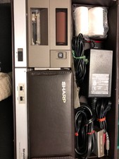 Vintage Sharp PC-1500 Pocket Computer Case Printer & 4K Memory Cartridge WORKS