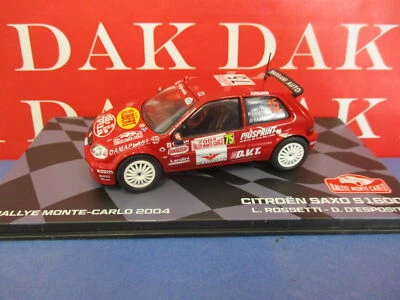 Die cast 1/43 Modellino Auto Citroen Saxo S1600 Rally Monte Carlo 2004 Rossetti - Immagine 1 di 4
