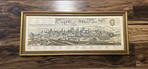 Johann Friedrich Probst PARIS City Map Hand Colored Engraving Framed - Picture 1 of 13