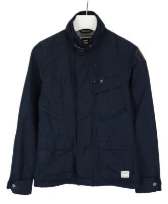 G-STAR Sandhurst Jacket Men's SMALL Lined High Neck Regular Fit Pockets Blue - Image 1 of 4