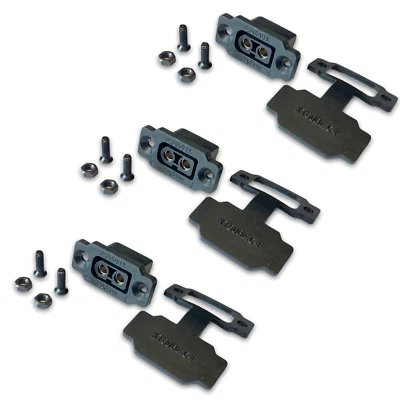 ✅   3x Stück XT60BE-F Einbaustecker Schwarz + Gummikappe + Schrauben XT60 Buchse - Bild 1 von 4