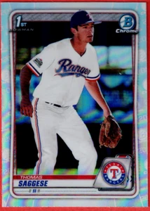 2020 Bowman Draft Chrome Refractor #BD-167 Thomas Saggese - Picture 1 of 2