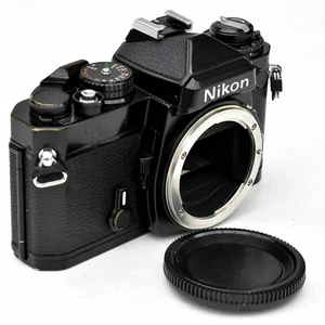 Nikon FE Black 35mm Film SLR Camera Exc++++ Tested See Test Images - Picture 1 of 21