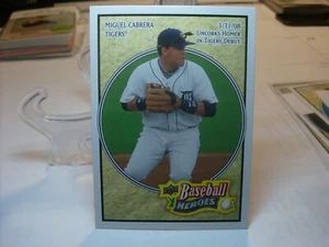 2008 Upper Deck Baseball Heroes #64 - Miguel Cabrera - Detroit Tigers 08-010 - Imagen 1 de 2