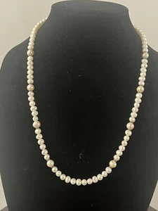 Genuine Natural Pearl Necklace 23” - Picture 1 of 9