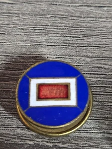 Pin atornillado militar rojo blanco azul esmalte JM Goodell JR Austin Illinois L5 - Imagen 1 de 3