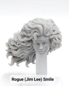 3d Printed JIM LEE X-MEN ROGUE HEAD #2 1:12 6" GI Joe Classified/Marvel Legends - Picture 1 of 2